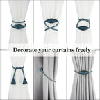 6 Pack Magnetic Curtain Tiebacks Rope Modern Handmade Curtain Tie Backs - Image 5