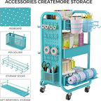 DESIGNA 3-Tier Utility Storage Rolling Cart - Image 5