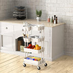 Simple Houseware 4-Tier Multifunctional Rolling Utility Cart - Image 4