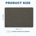 PATIKIL 8x11 Inch Linen Repair Patches, Dark Gray - Image 2