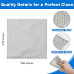 JOYMOOP Dual-Sided Silver Microfiber Cleaning Cloth, Reusable Non-Scratch - Image 7