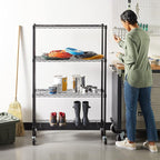 Amazon Basics 4-Shelf Adjustable Heavy Duty Steel Wire Rack Storage Shelving - Image 6
