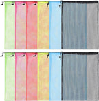 12Pcs Mesh Laundry Drawstring Bag, Nylon Drawstring Gym Bag by DancingaColorfulLifeinSpiritualWorld