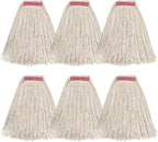 Matthew Cleaning 24oz 6Pack Cotton Floor Mop, Looped-Open String Heavy Duty by MATTHEWCLEANINGPRODUCTS
