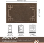 BEQHAUSE Door Mat 32" x 48", Non-Slip Door Mats Indoor Entryway Rugs Washable - Image 2
