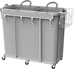 Simple Houseware Extra Large Rolling Laundry Cart – Heavy Duty Hamper by SimpleHouseware