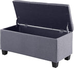 Hinged Storage Ottoman Set of 3 - Image 9