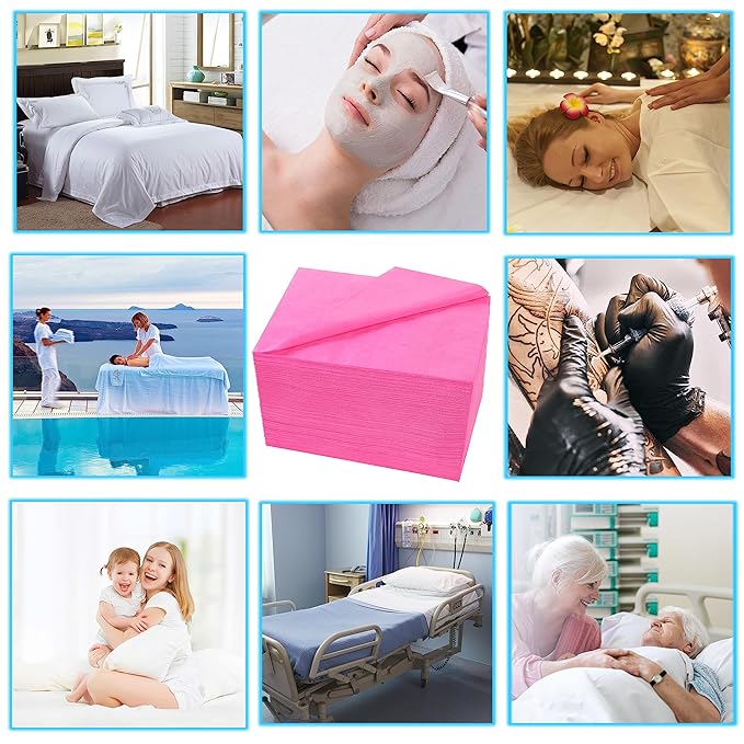 Disposable Bed Sheets 100 Pcs 31" x 71" Massage Table Sheets Non Woven Fabric - Image 6