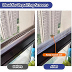 KING MOUNTAIN Black Window Screen Repair Tape, 3inX10FT Heavy Duty Screen - Image 3
