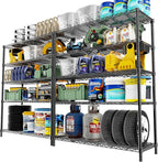 Storage Shelves, 5-Tier Adjustable Metal Industrial Utility Shelf Rack by Unknown