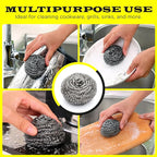 12Pcs Simba Stainless Steel Wool Scrubber Pads - Image 5