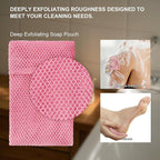 2 Pack Soap Bag Deep Roughness, Bar Soap Pouch Saver Pocket, Body Scrubber - Image 3