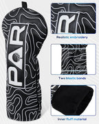 Big Teeth Golf Club Covers Full Set Driver Headcover Fairway Wood Hybrid Golf - Image 3