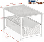 Simple Houseware Stackable Under Sink Cabinet Sliding Basket Organizer Drawer - Image 3