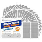 KING MOUNTAIN 20 Sheets Black Window Screen Repair Patches, 4×4 in Window by ForABetterHomeLife