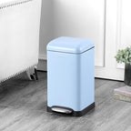 happimess HPM1012H Betty Retro Mini 3.2-Gallon Step-Open Trash Can, Fingerprint - Image 2