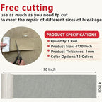 Linen Repair Tape 4x70 Inch Self-Adhesive Couch Patch Repair Fabric Patch - Image 2