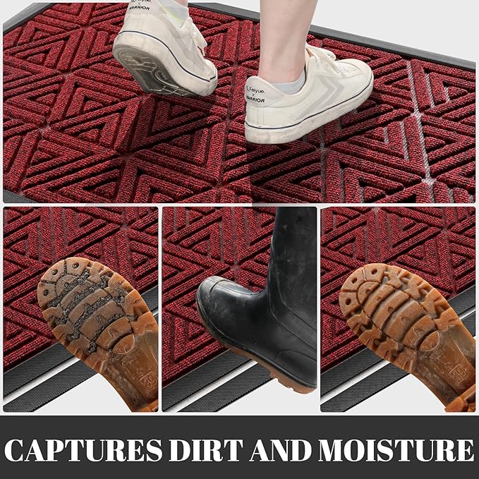 Yimobra Extra Large Door Mat 60x32, All-Weather Waterproof Non-Slip Welcome - Image 6