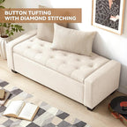 48" Ottoman with Storage, Large Storage Ottoman Bench - Image 6