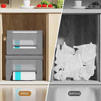 2 Pack Trash Bag Holder Dispenser, Oxford Cloth Garbage Bag Storage Organizer - Image 4