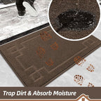 BEQHAUSE Door Mat 24" x 60", Non-Slip Door Mats Indoor Entryway Rugs Washable - Image 4