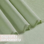 Tollpiz Sheer Door Curtain Closet Linen Textured Curtain Sheers Doorway Light - Image 8
