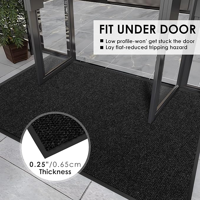 3′ x 35′ Front Door Mat Indoor Outdoor Entrance, Commercial Floor Mat Heavy - Image 4