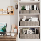 Ollieroo Rattan Storage Baskets, Handwoven Wicker Storage Bins - Image 6