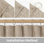 YoungsTex Short Linen Curtains 40 Inch Length - Image 6