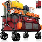 220L Collapsible Wagon Cart Foldable, 460lbs Load Capacity Heavy Duty Folding by Unknown