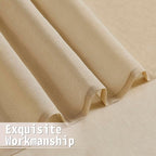 Tollpiz Sheer Curtain Closet Linen Textured Curtain Sheers Doorway Light - Image 8