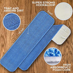Matthew 18'' 36Pcs Microfiber Spray Mop Replacement Pads Heads - Image 3