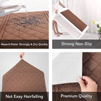 REFETONE Indoor Doormat, Front Back Door Mat 32"x48" Absorbent Rubber Backing - Image 4