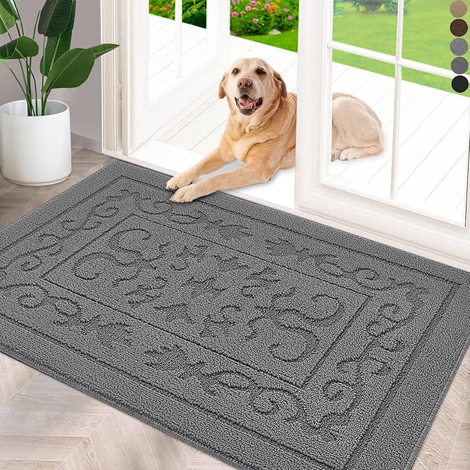 FONEYI Indoor Door Mat 20" x 32", Dirt Trapper Door Mats Non-Slip Entryway Rugs by FONEYI