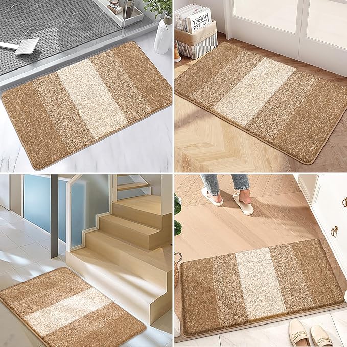 Kitinjoy Indoor Outdoor Door Mat, 48x32 Non-Slip Absorbent Dirt Trapper - Image 6