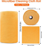 Roll of Microfiber Cleaning Cloth –100 Pack, Tear Away Microfiber Towels - Image 8