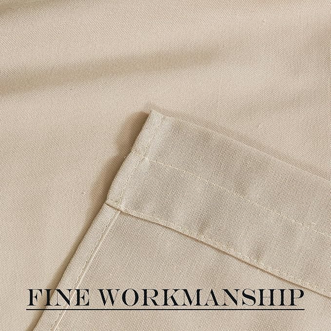 NICETOWN Door Curtains for Window 72 inch Length, Linen Blend Privacy French - Image 7