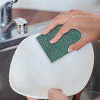 100 Pack Green Scouring Pads 3x4 Inch – Heavy Duty, Non Scratch Scrub Pads Bulk - Image 4