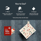 Reusable Paper Towels, Christmas Swedish Dishcloths - Image 4