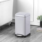 happimess HPM1012E Betty Retro Mini 3.2-Gallon Step-Open Trash Can, Fingerprint - Image 2