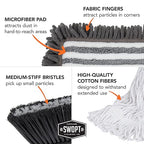 SWOPT Indoor Kit — Includes 18” Dust Mop, Cotton Mop, Angle Broom, 48” and 60” - Image 7