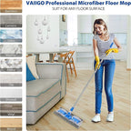 Professional Microfiber Hardwood Floor Mop, Flat Mops - Image 2
