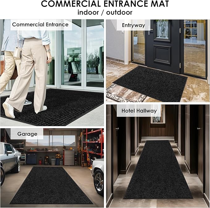 2′ x 34′ Front Door Mat Indoor Outdoor Entrance, Commercial Floor Mat Heavy - Image 8