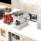 SIMPLE HOUSEWARE 2 Tier Sliding Cabinet Basket Organizer Drawer - Image 6