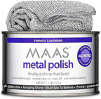 MAAS Metal Polish 1.1lb Can Plus Free Cloth, Universal Metal Cleaner by Maas