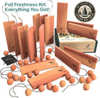Cedar Blocks for Clothes Storage -40 pcs- Cedar Balls for Clothes Storage - Image 2