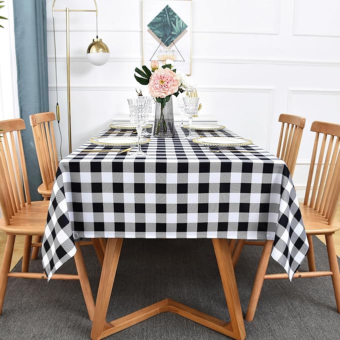 Classic Gingham Buffalo Tablecloth Fabric - Image 9