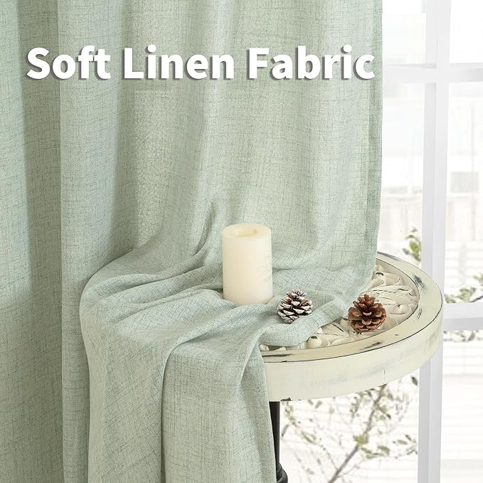YoungsTex Sage Green Curtains 54 Inch Length - Image 7