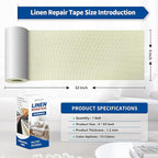 KING MOUNTAIN Linen Repair Patches, Self-Adhesive Fabric Patches, 4 X 63 inch - Image 4