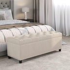BELLEZE 47" Storage Ottoman, Storage Bench - Image 2